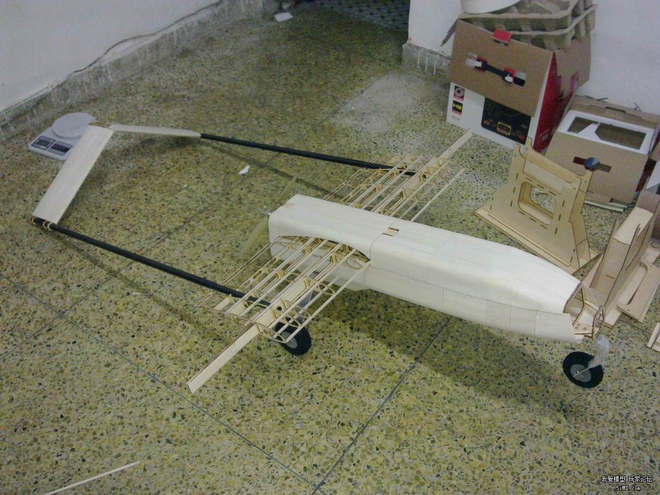 【附图纸】自制2.0米翼展[影子]rq-7无人机模型,原fpv