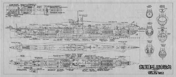 发一张真实的u艇蓝图 - 潜艇模型讨论区-5imx.com 我