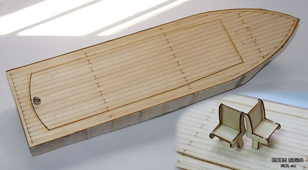 第一次独自制作木船模型。安妮公主号木质电动小游艇，制作进度随时更新 