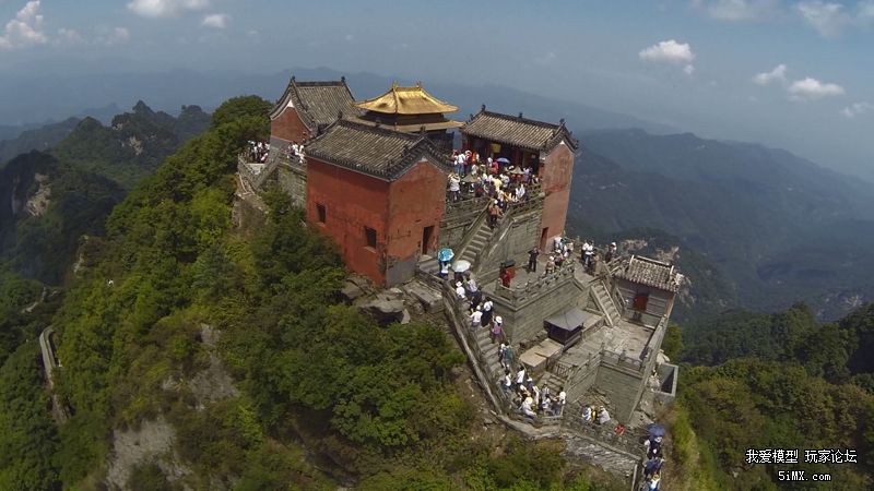 视频: 武当山金顶航拍