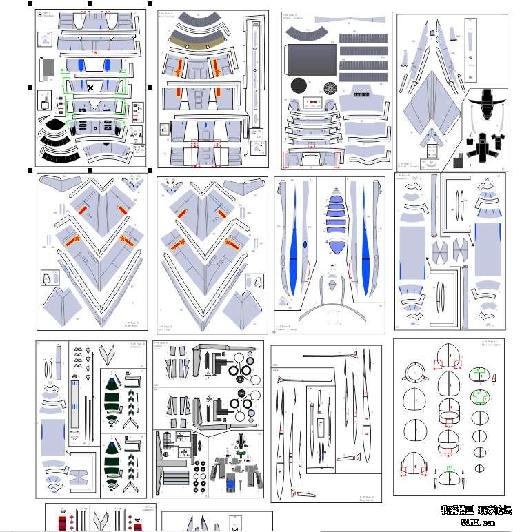 歼十图纸 - 模型配件,模拟器综合讨论区-5imx.com 我