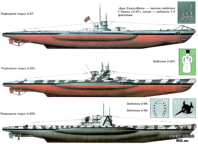 德国第七潜艇系列图纸