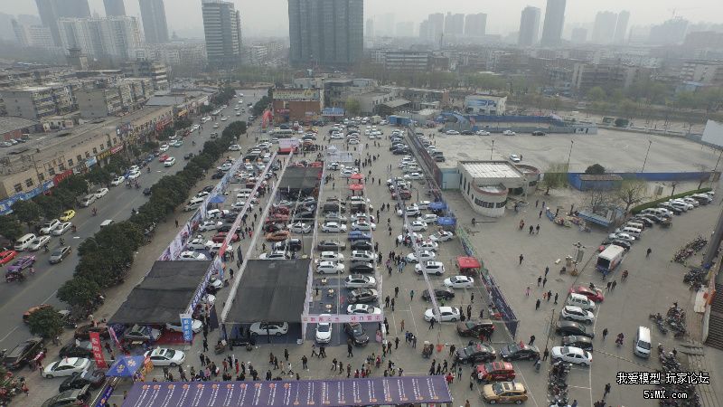 航拍新乡2015春季车展