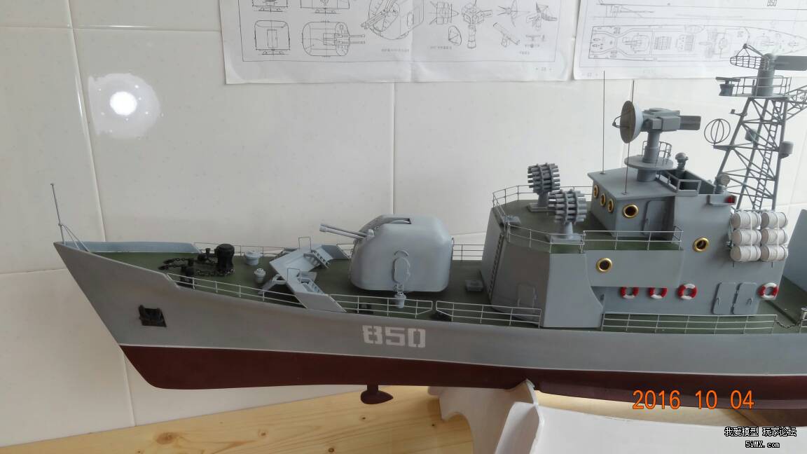 新手新做前苏联"别佳"护卫舰完工图,更新试航图及视频