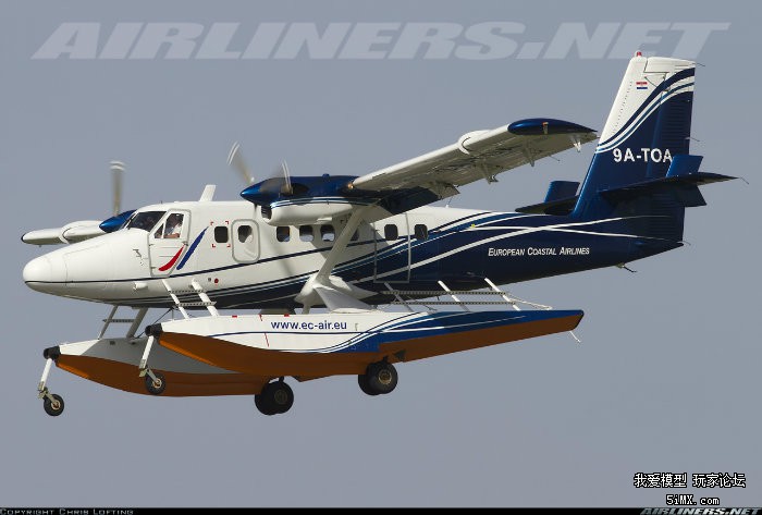 加拿大德哈维兰dhc-6"双水獭"(twin otter)20座水上飞机