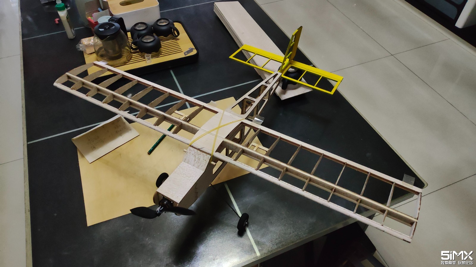 白羊座轻木飞机套材,自己设计的飞机