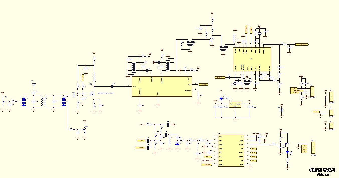 72m二次变频接收机电路(diy)