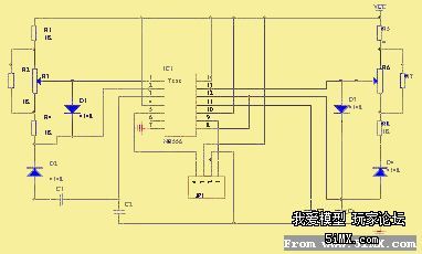 不用遥控器,用简单的555芯片能控制舵机吗?