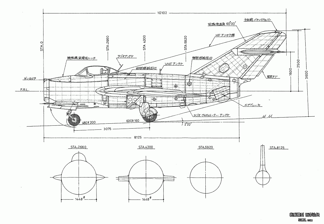 翼 69 我设计与使用cnc热线切割机制作的 mig-15bis mig-15图纸